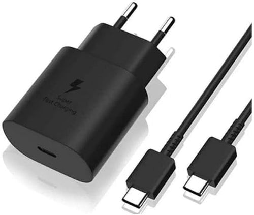65W USB-C Fast Charger, PD Wall Adapter with 1.8m Cable – Single Port, Black