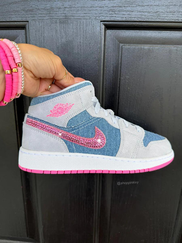 Nike Air Jordan 1  GS "Denim Sequin